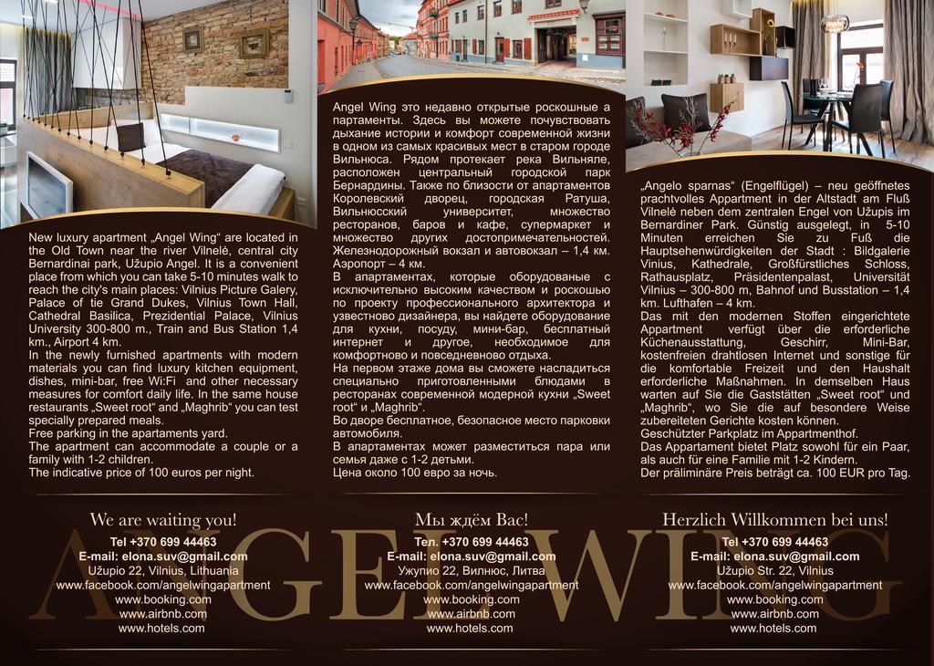 Angel Wing Apartamentai Wilna Exterior foto